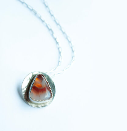 Botswana Triangle Agate pendant - Image 3