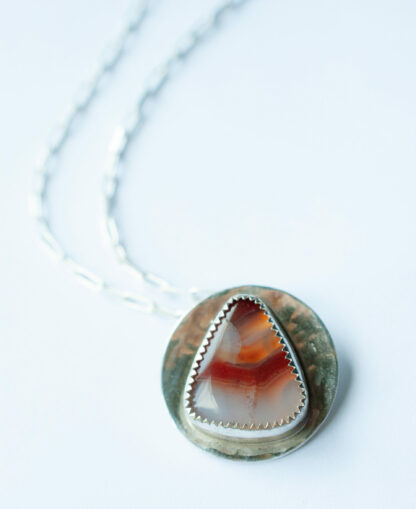 Botswana Triangle Agate pendant