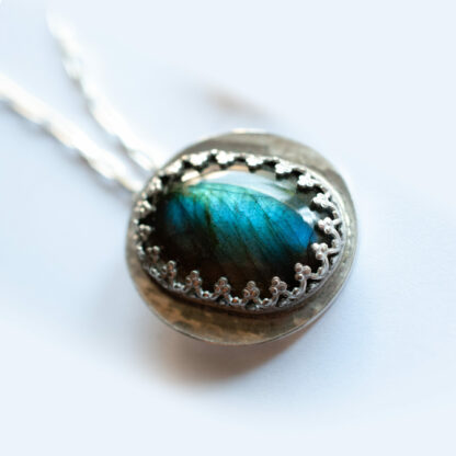 Labradorite Deep Forest pendant