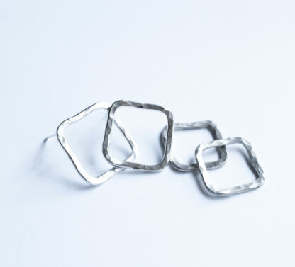 Hammered Square studs - Image 6