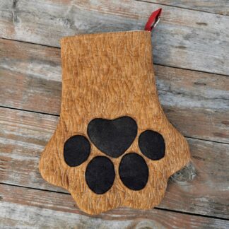 quilted pet paw stocking