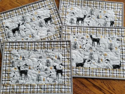 four reindeer placemats