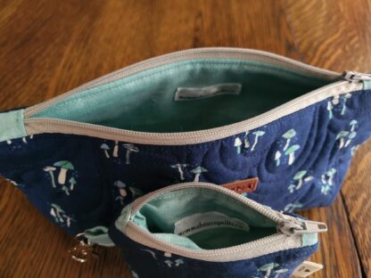 inside of zipper pouch