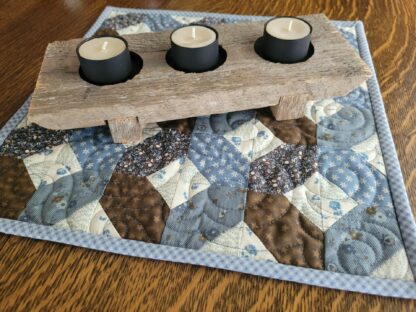 mini quilt and candle gift set