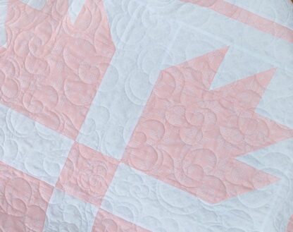 pink bear paw baby quilt