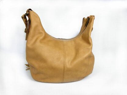 Handmade, full grain leather, natural colour, glove tanned leather, fringe bag, western, gift for her - Image 3