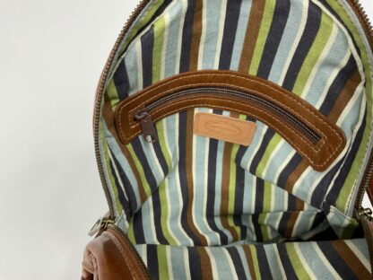 Small Italian Leather Backpack, - Image 5