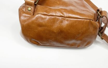 Small Italian Leather Backpack, - Image 7