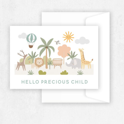 Jungle Hello - Baby Greeting Card