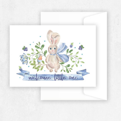 Welcome Little One - Baby Greeting Card - Image 3