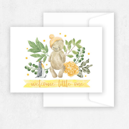 Welcome Little One - Baby Greeting Card - Image 4