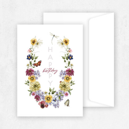 Happy Blooms - Birthday Greeting Card