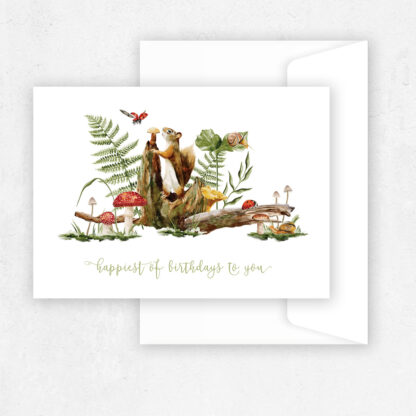 Woodland - Birthday Greeting Card