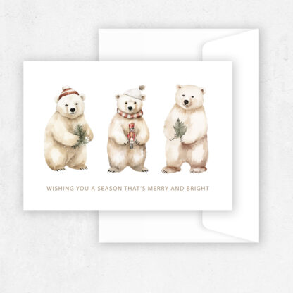 Polar Bears - Christmas Greeting Card