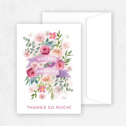 Awesome Thanks - Thank You Greeting Card