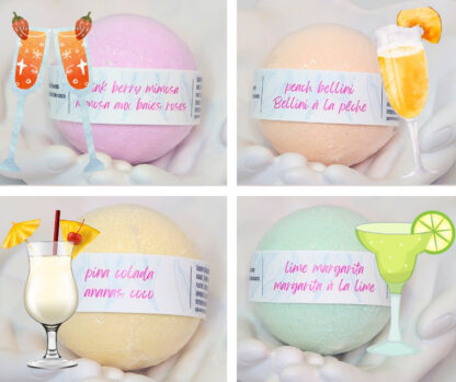 Ladies' Night | Set of 4 | Foaming Coconut Milk Bath Bomb Collection - Image 2