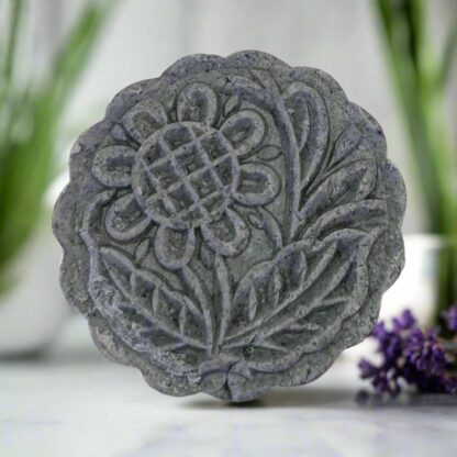 solid shampoo bar with lavender and charcoal